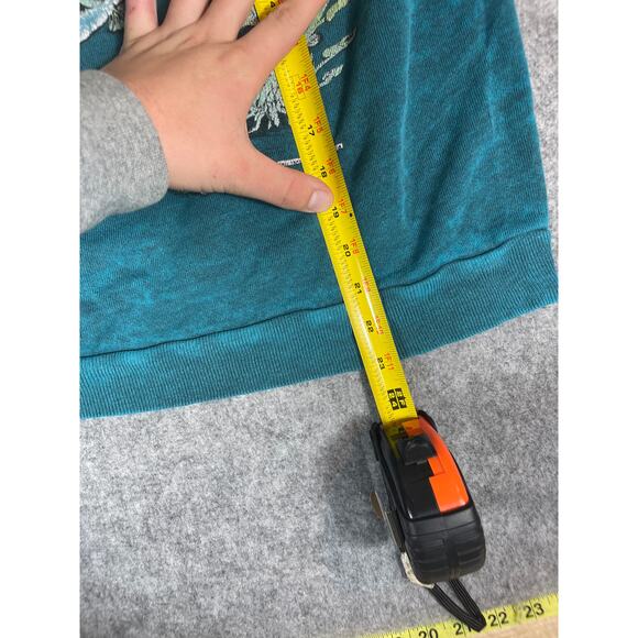 Vintage 90s Georgia Sea Creature Graphic Sweatshirt Womens Large Blue Wildlife - Picture 4 of 5